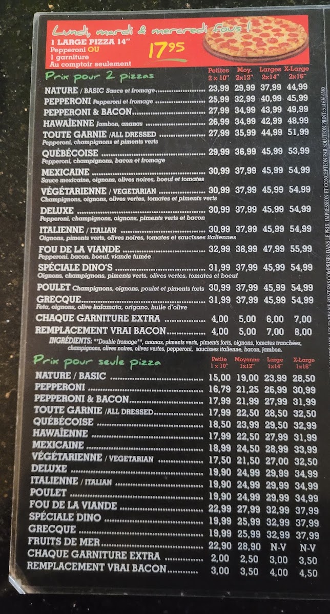 Menu Restaurant Dino Rawdon-5